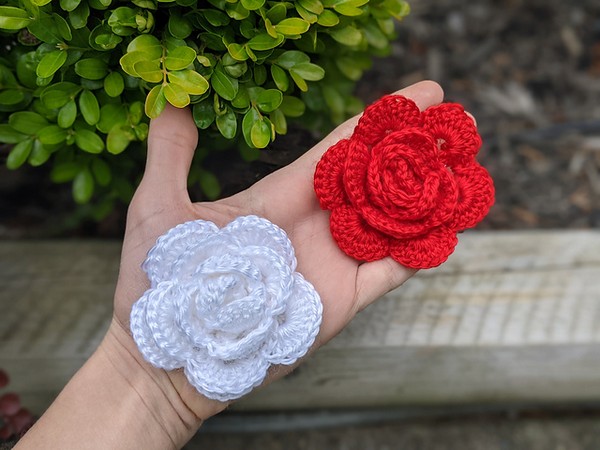 Crochet Damask Rose Pattern