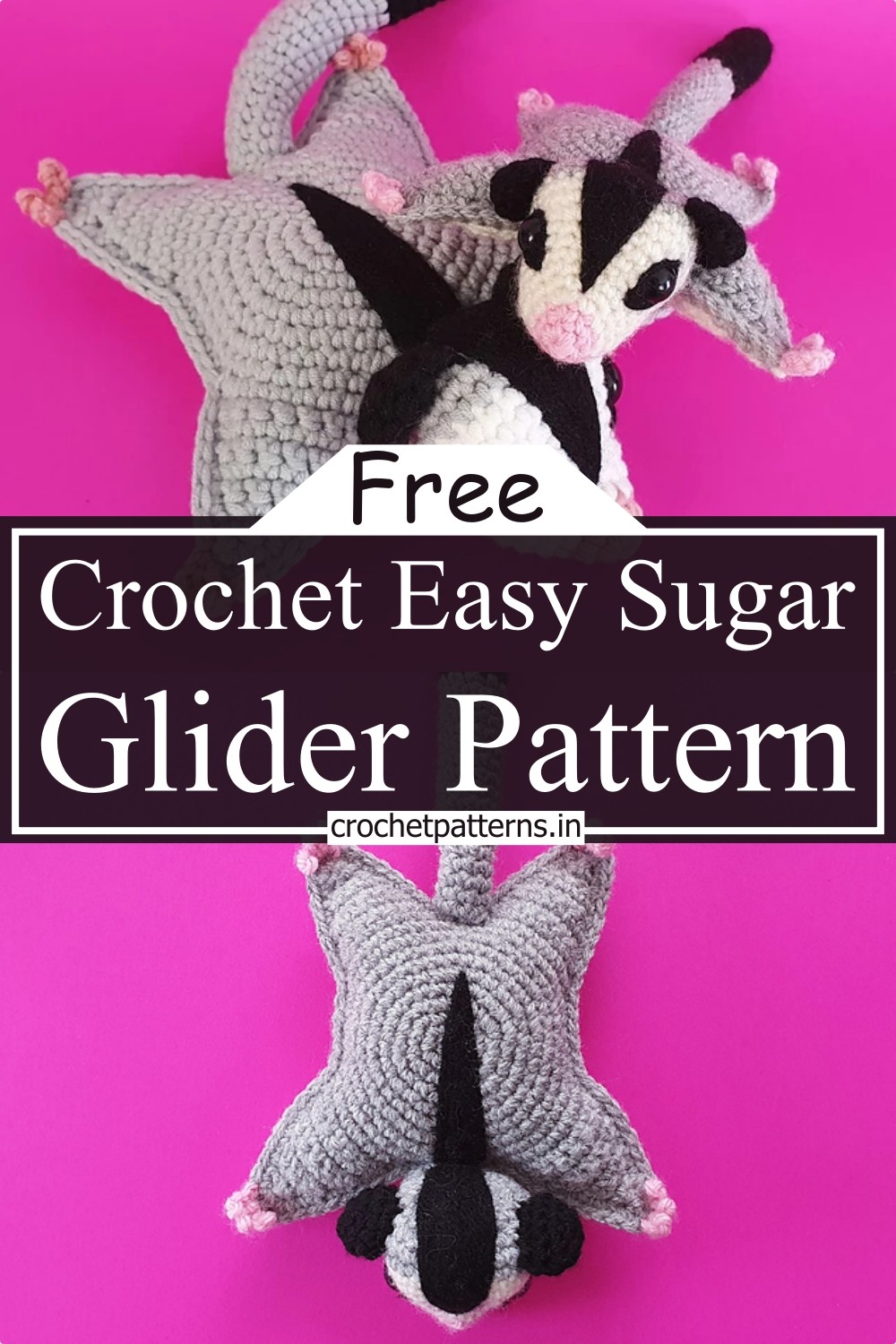 Crochet Easy Sugar Glider Pattern 