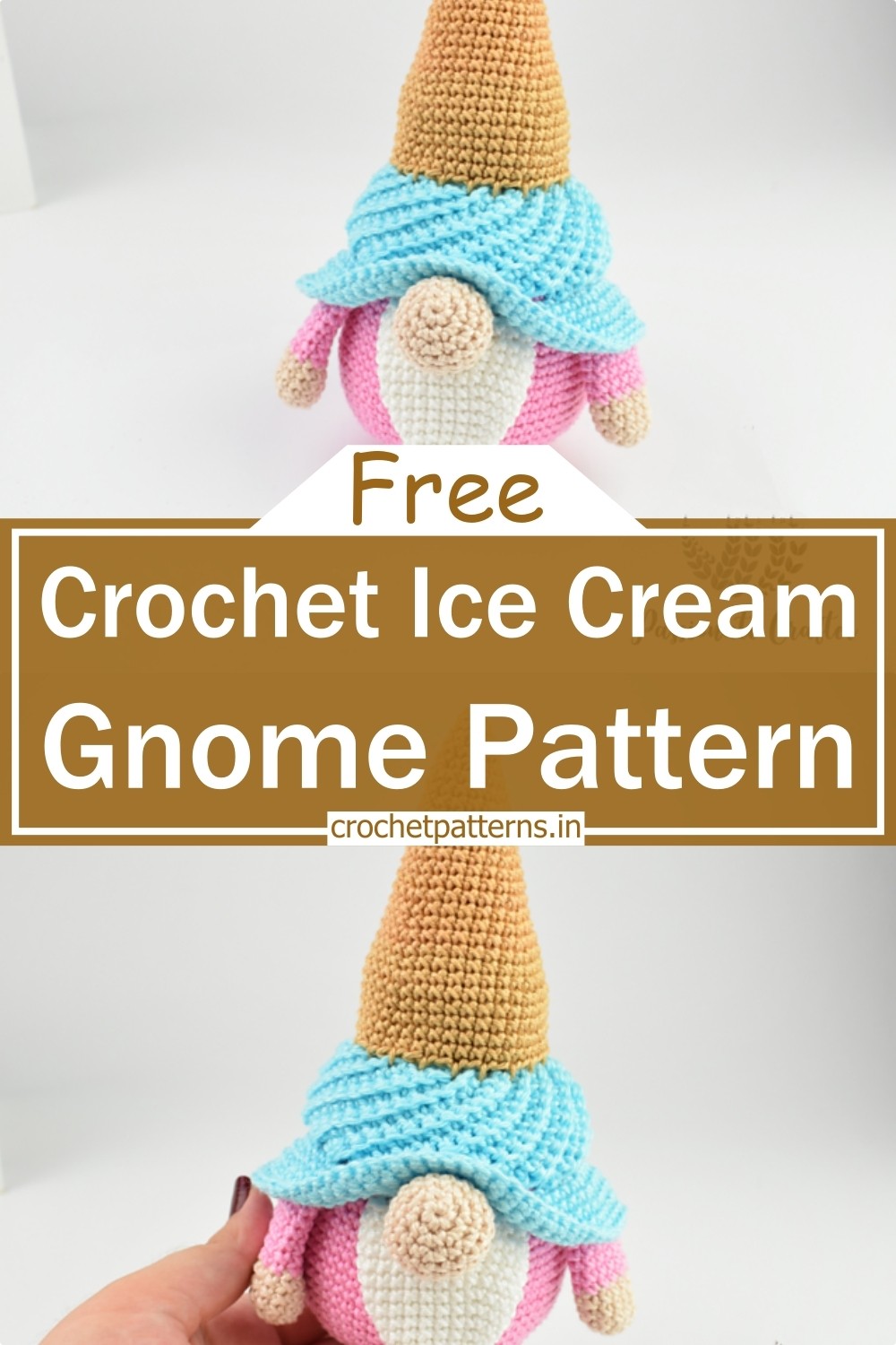 Crochet Ice Cream Gnome Pattern