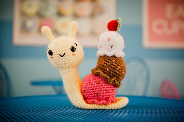 Crochet Laci The Banana Split Snail Pattern 