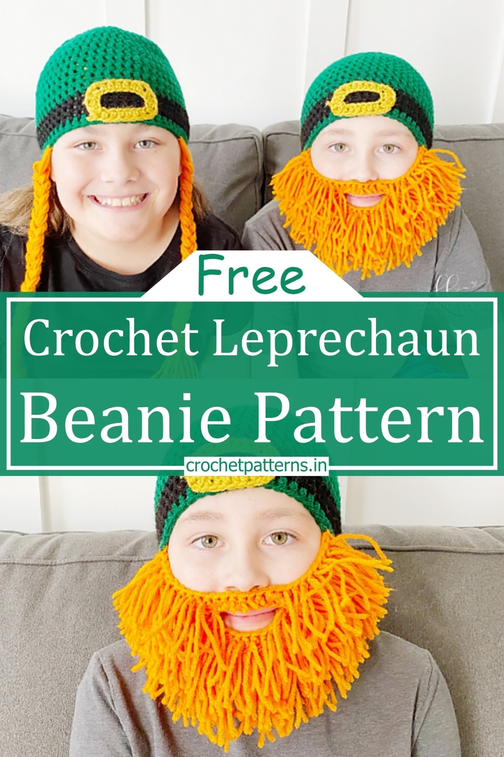 Crochet Leprechaun Beanie Pattern