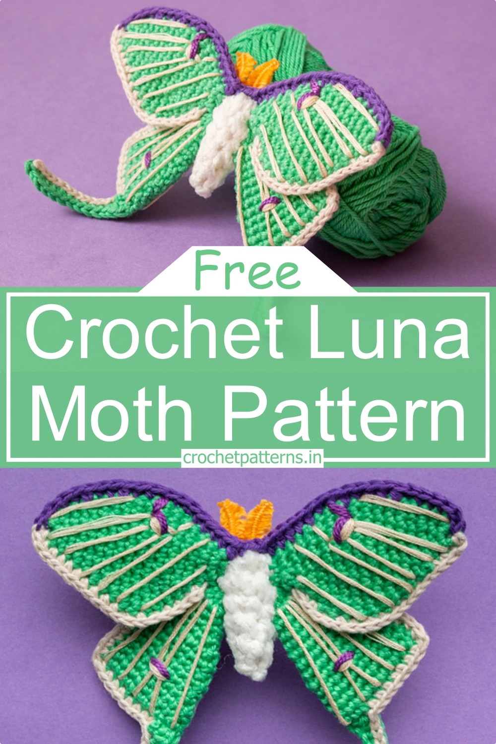 Crochet Luna Moth Pattern