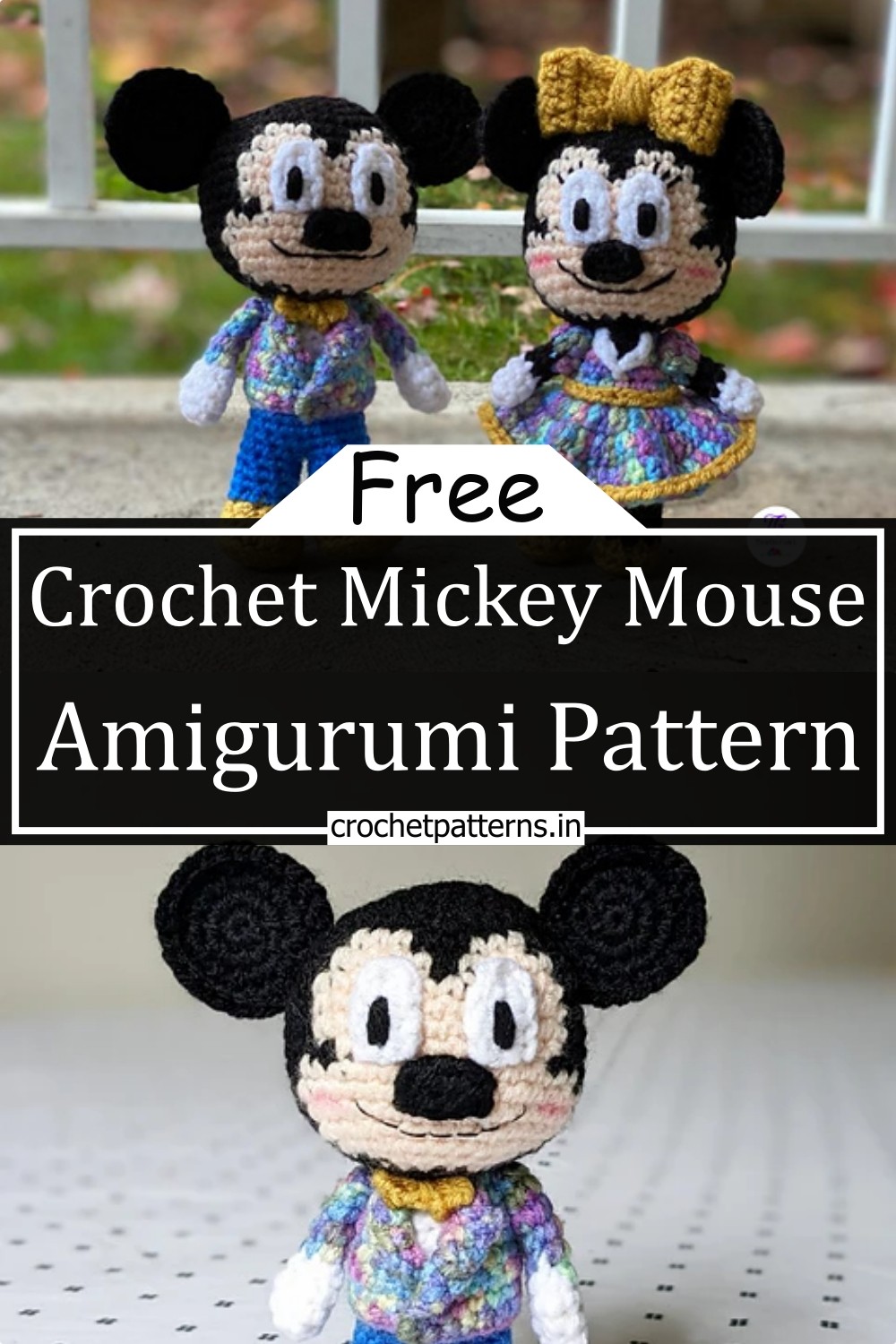 Crochet Mickey Mouse Amigurumi Pattern