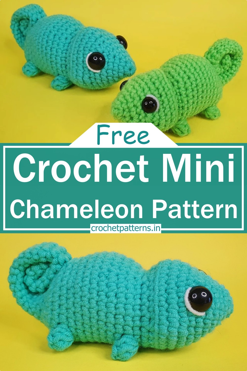 Crochet Mini Chameleon Pattern