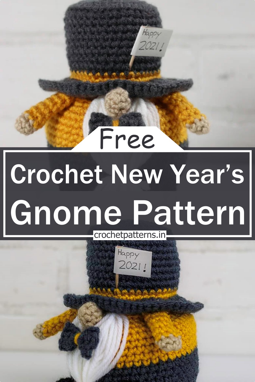 Crochet New Year’s Gnome Pattern