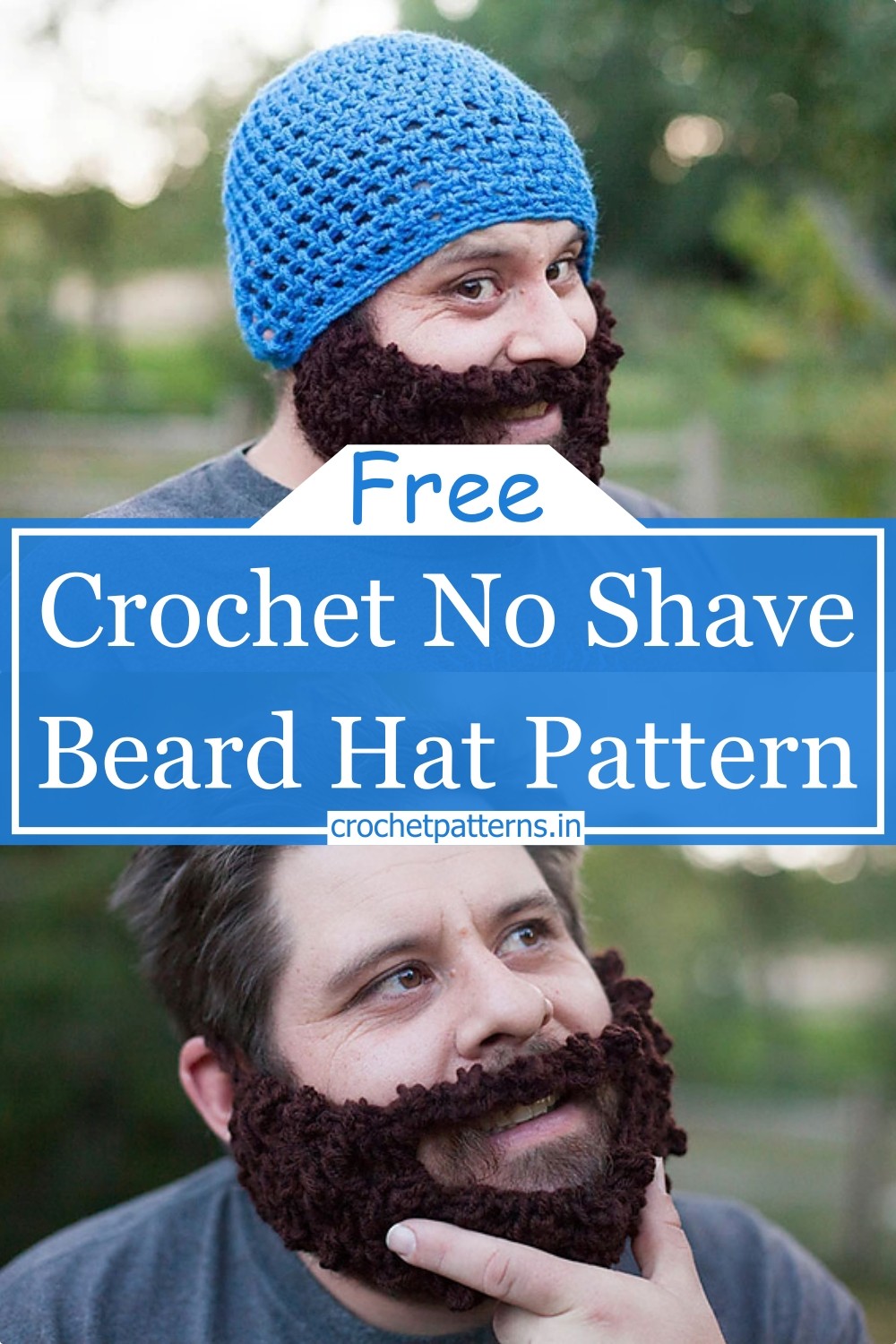 Crochet No Shave Beard Hat Pattern