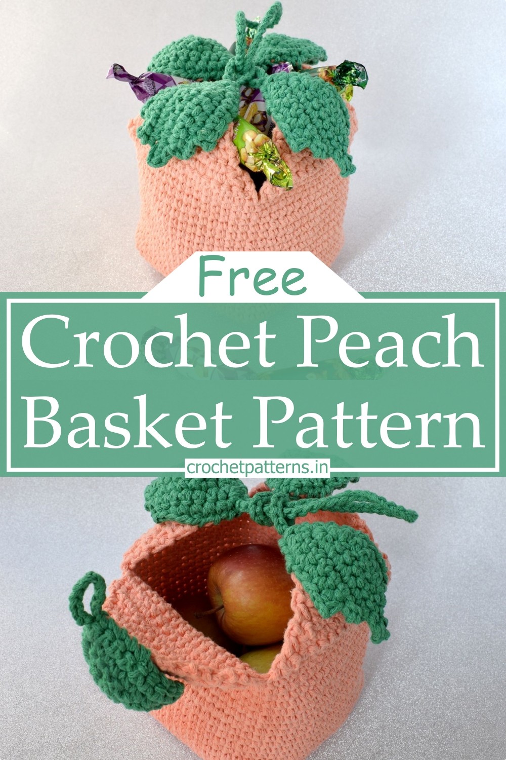 Crochet Peach Basket Pattern