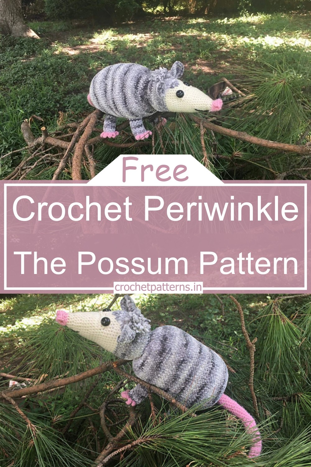 Crochet Periwinkle The Possum Pattern