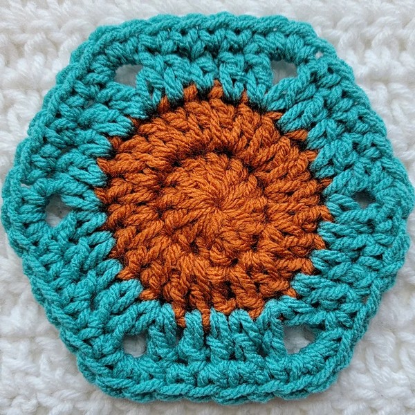 Crochet Polka Dot Hexagon Pattern 