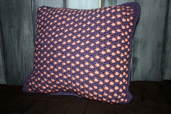 Crochet Polka Dot Pillow Pattern 