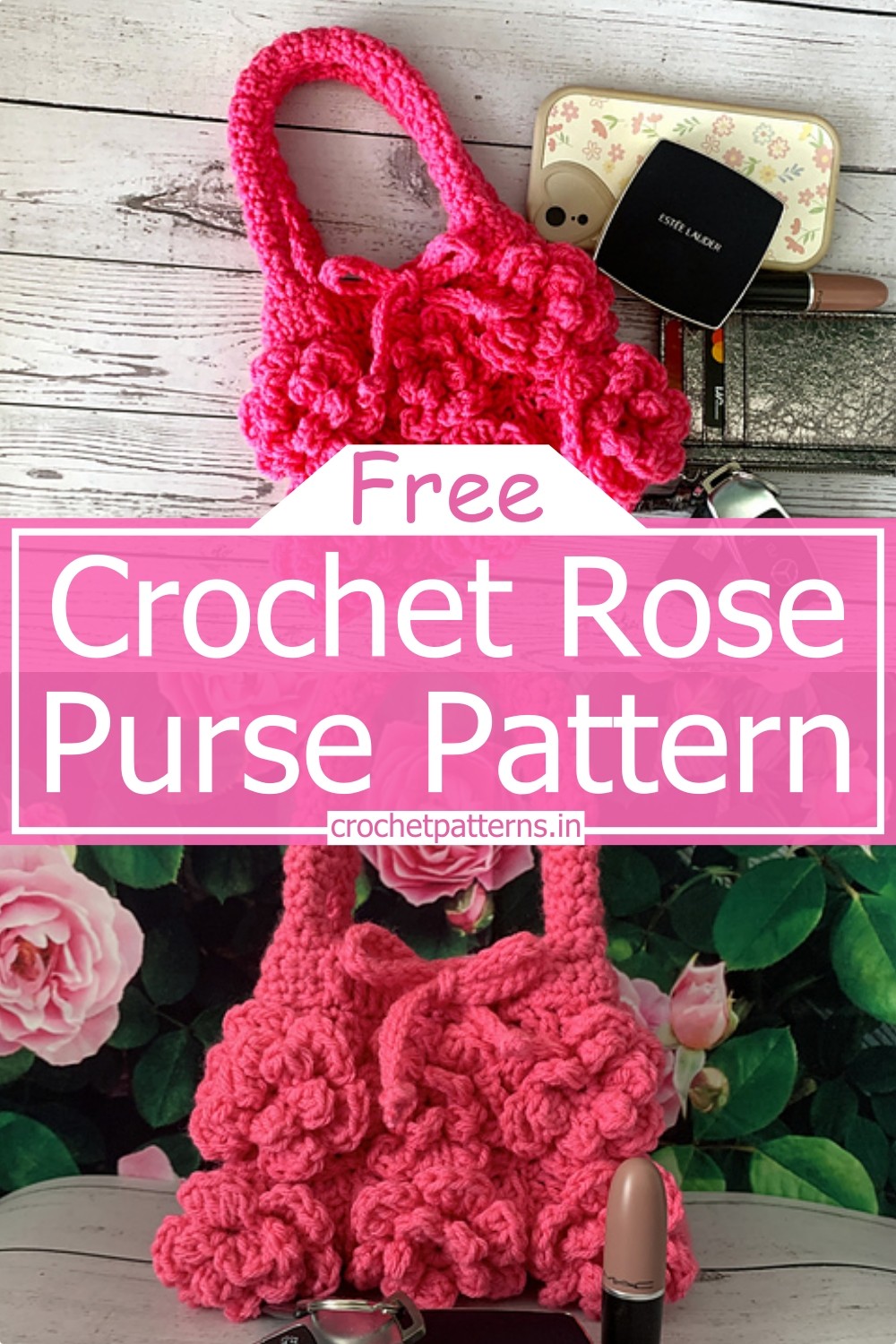 Crochet Rose Purse Pattern