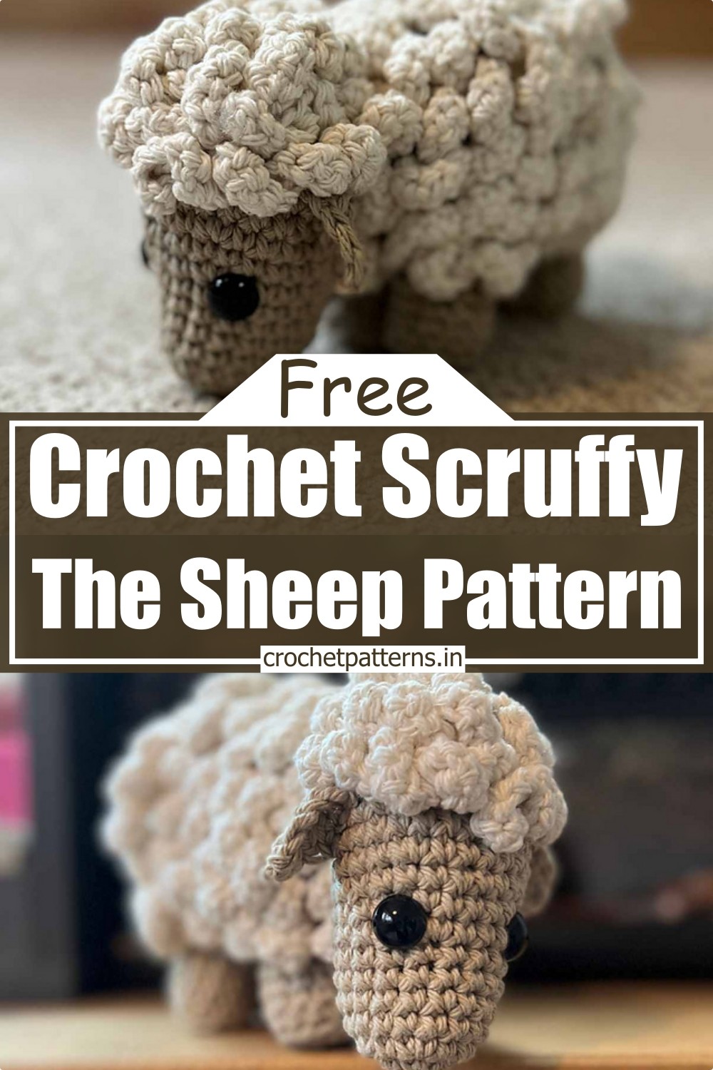 Crochet Scruffy The Sheep Pattern