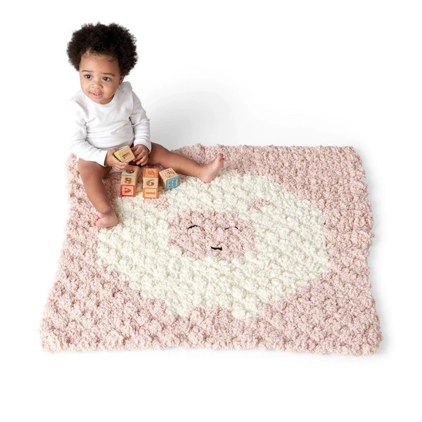 Crochet Sleepy Sheep Blanket Pattern