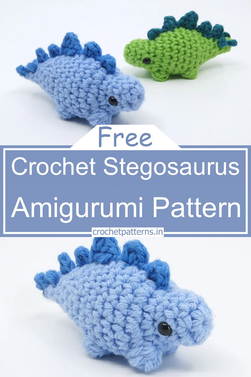 Crochet Stegosaurus Amigurumi Pattern