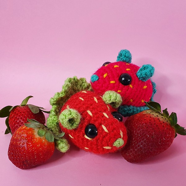 Crochet Strawberry Mouse Pattern