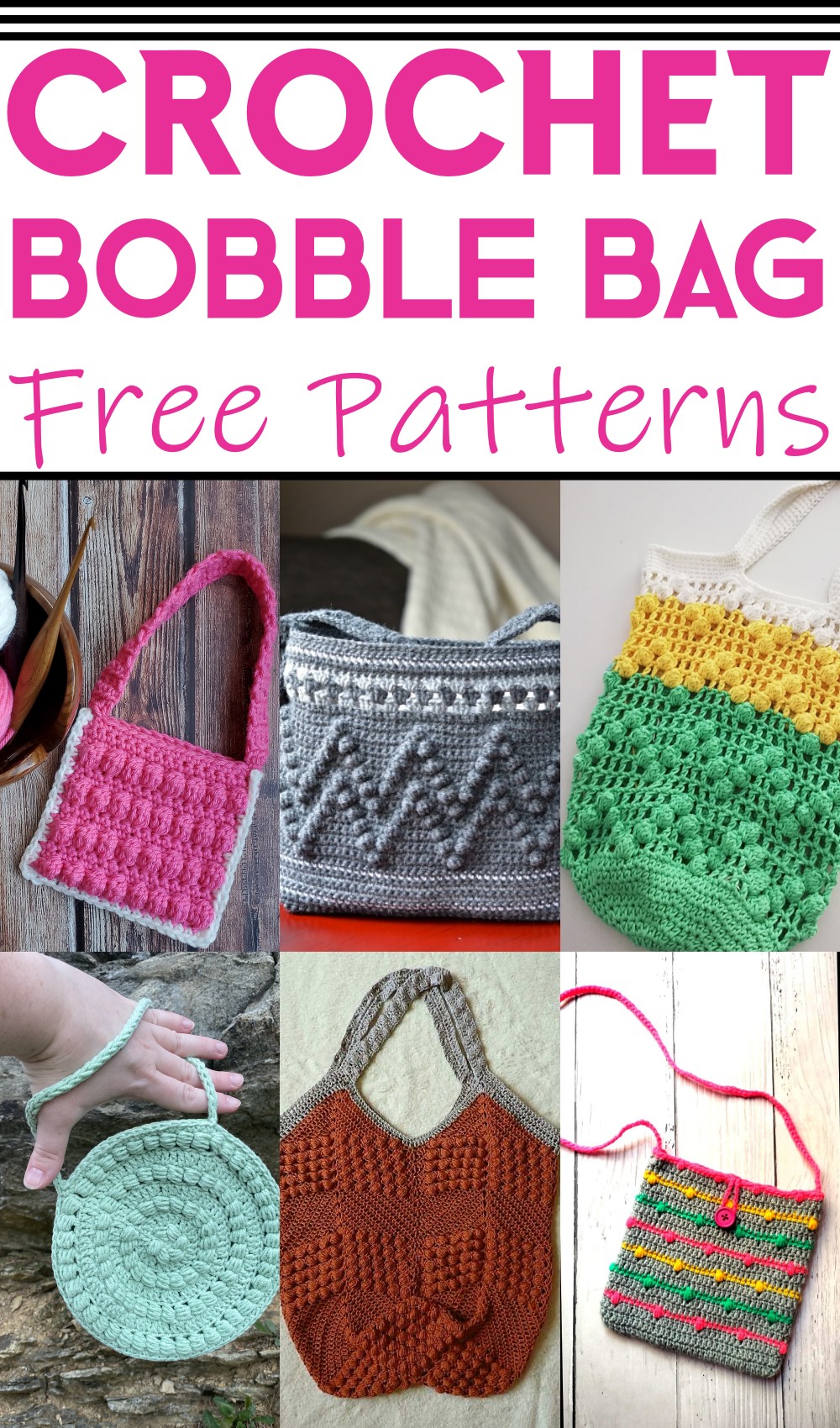 Free Crochet Bobble Bag Patterns