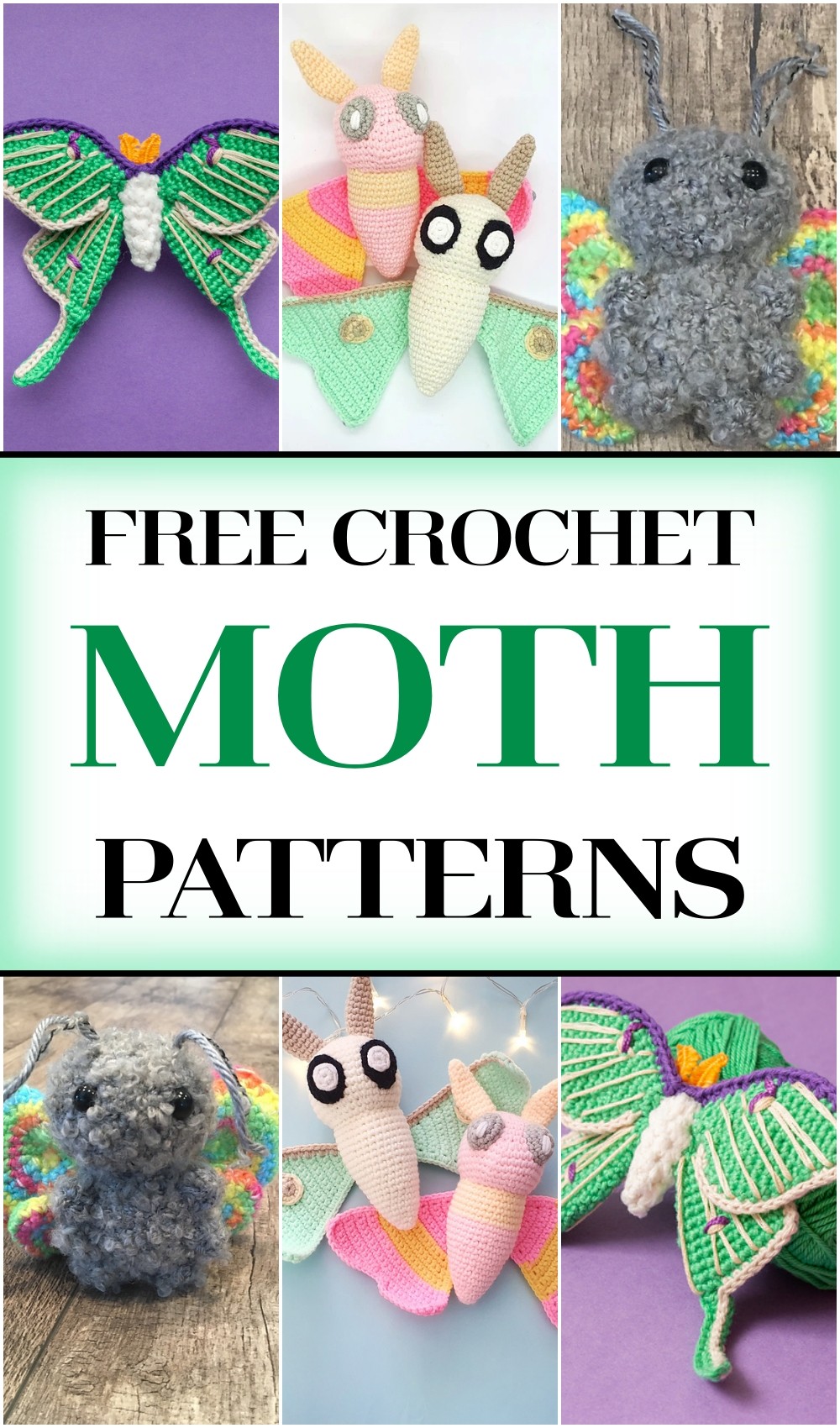 Free Crochet Moth Patterns For Amigurumi & Decorations