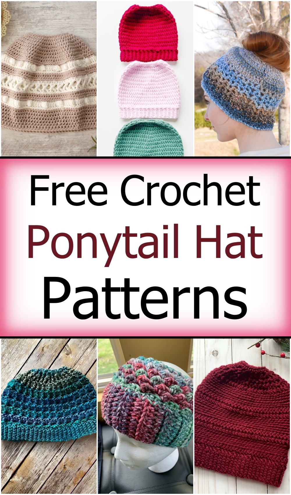 Free Crochet Ponytail Hat Patterns