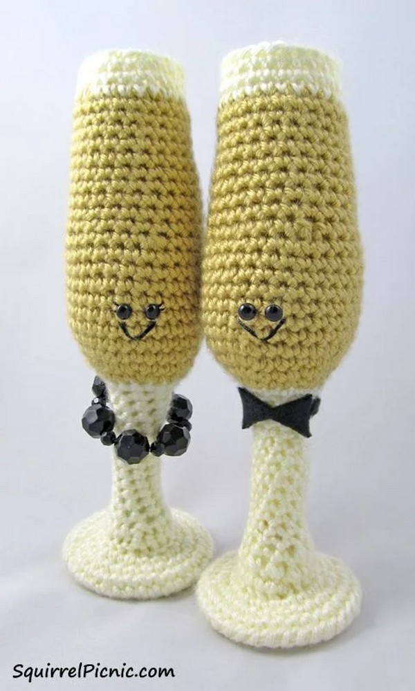 Monsieur and Madame Champagne Crochet Pattern