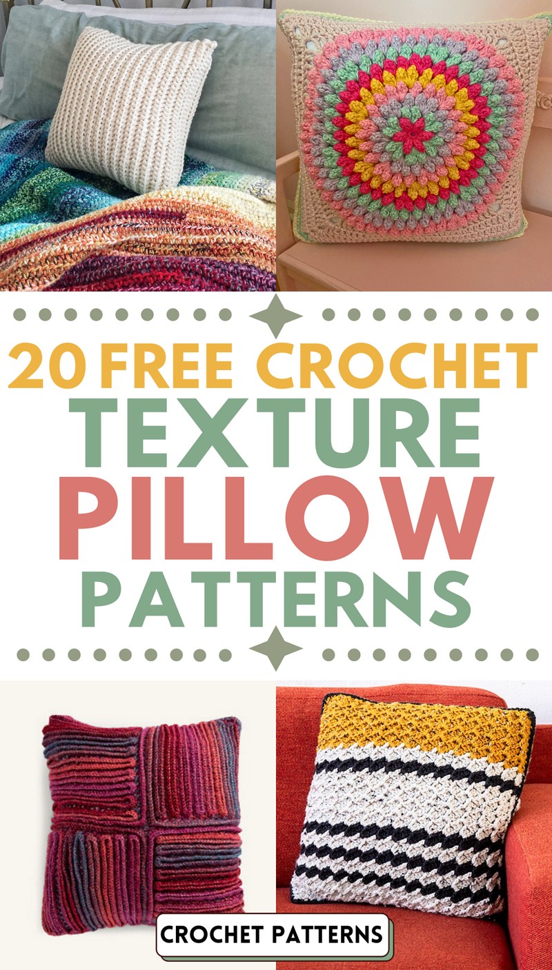 Free Crochet Texture Pillow Patterns: