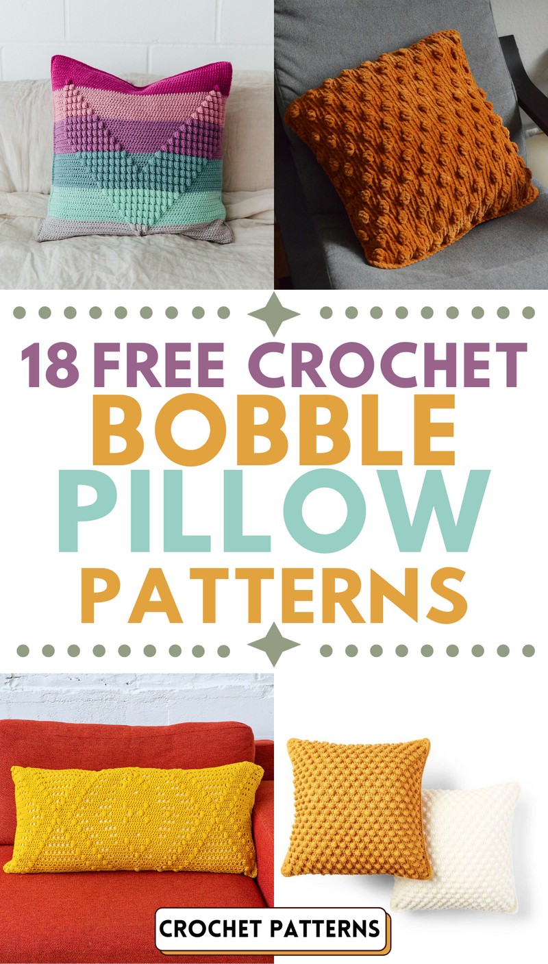 Crochet Bobble Pillow Patterns
