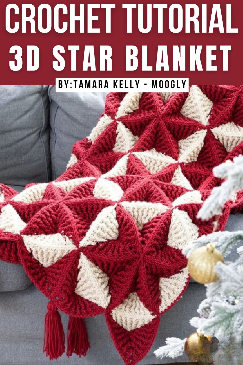 Crochet 3D Star Blanket Pattern