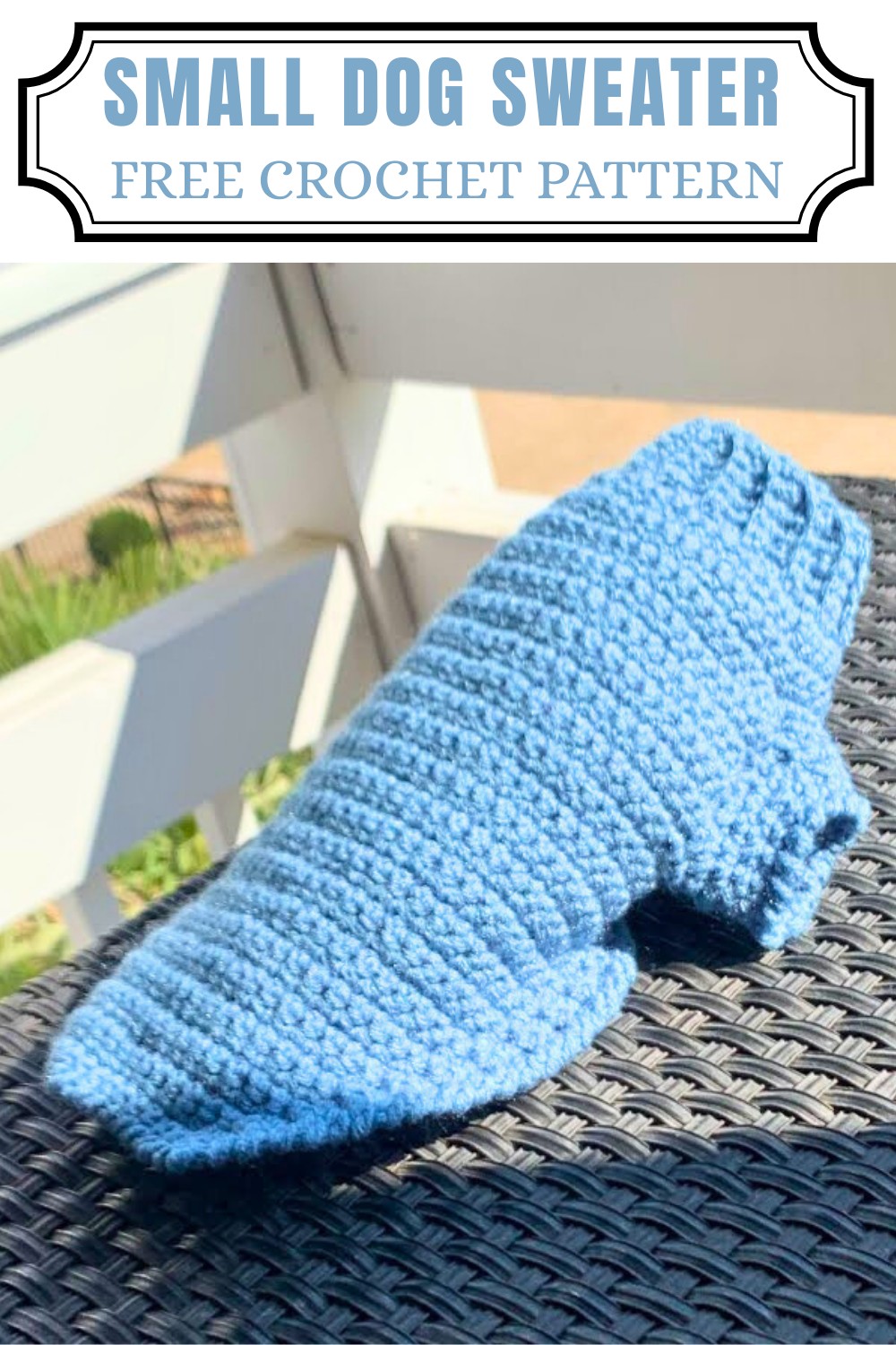 Crochet A Small Dog Sweater