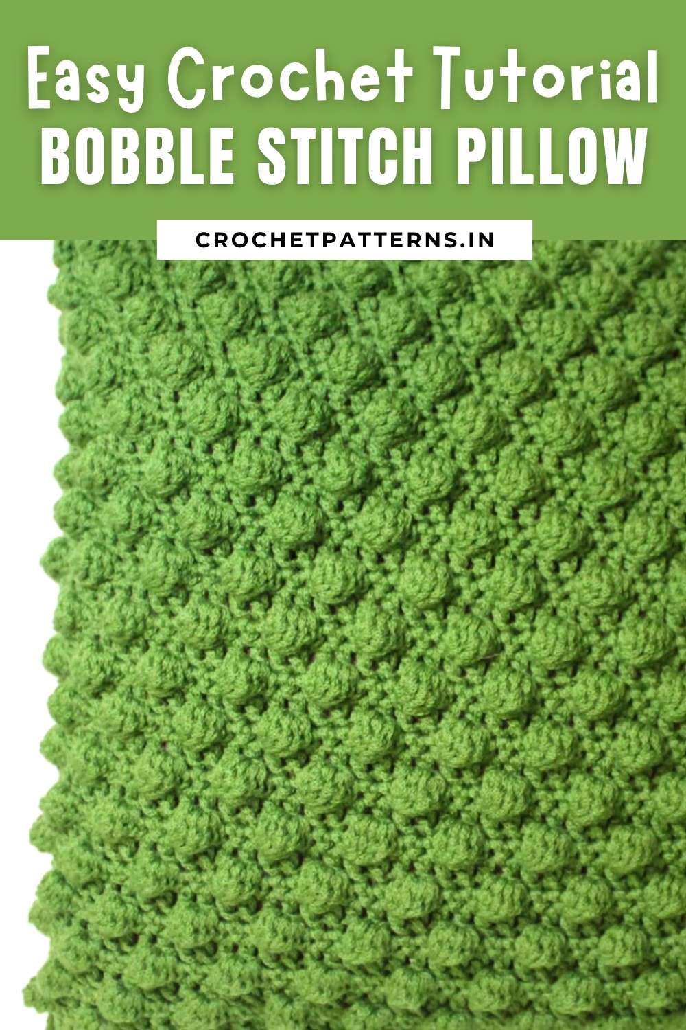 Crochet Bobble Stitch Pillow Pattern