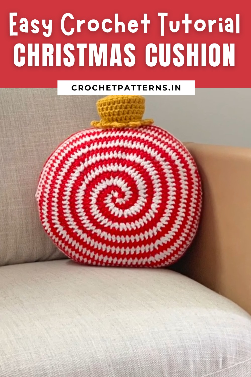 Crochet Christmas Cushion Tutorial