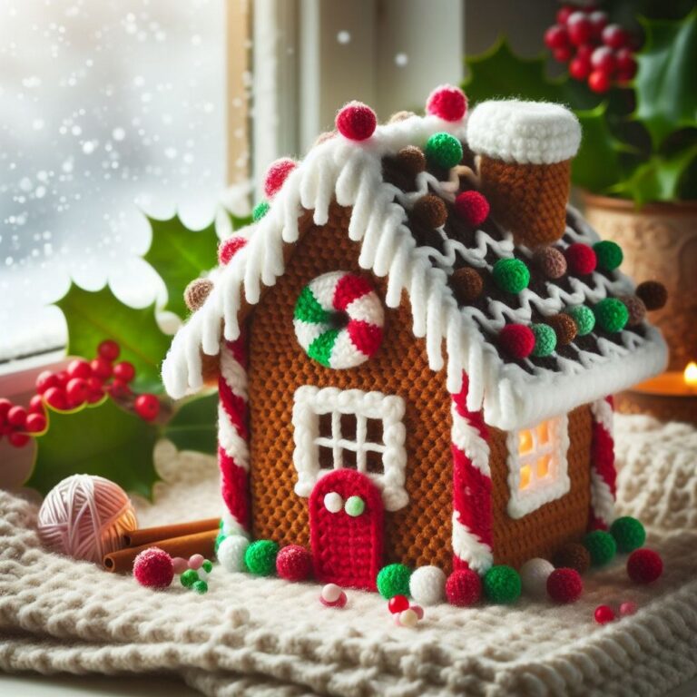 Free Crochet Gingerbread House Patterns For Christmas Decor