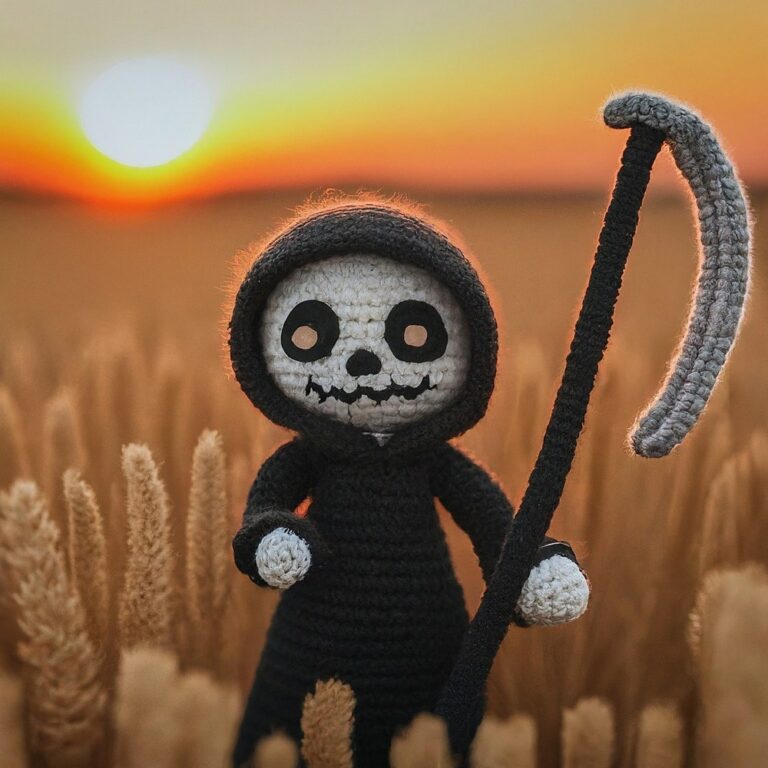 5 Free Crochet Grim Reaper Patterns For Spooky Decorations
