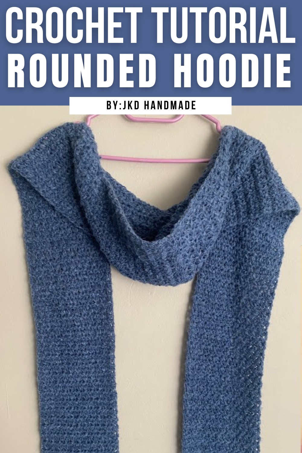 Crochet Hooded Scarf - Rounded Hoodie