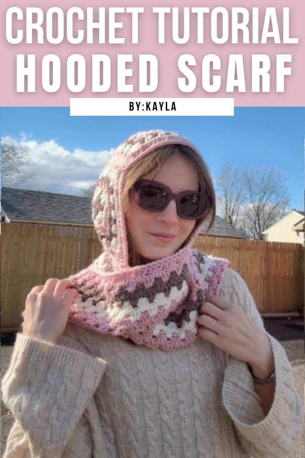 Crochet Hooded Scarf Tutorial