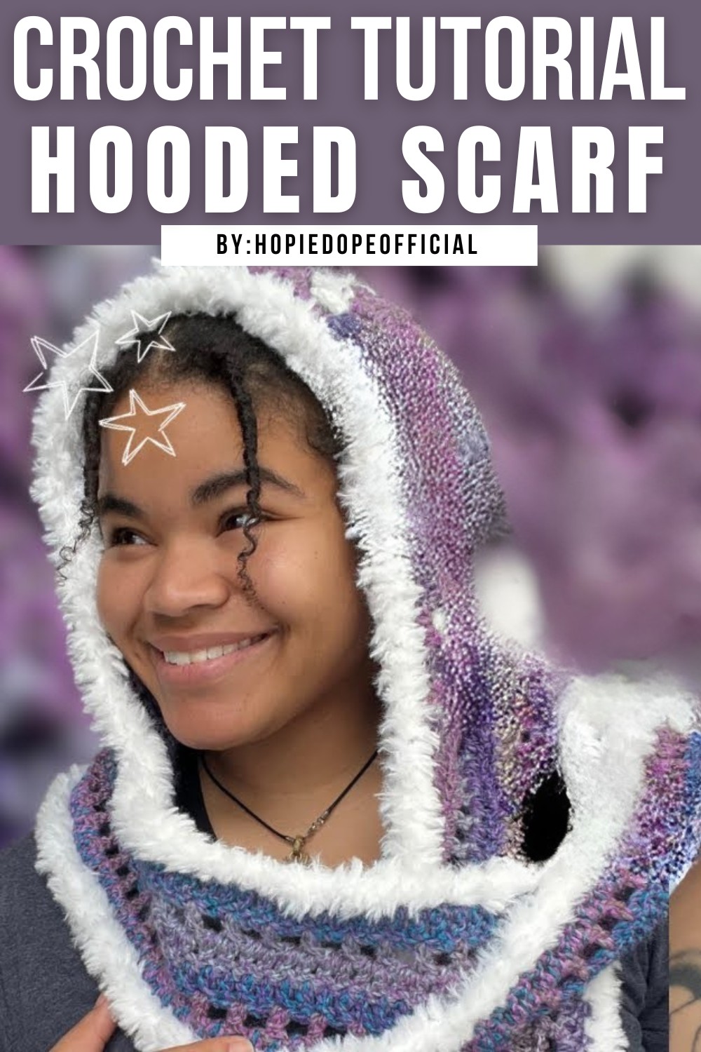 Crochet Hooded Scarf Tutorial