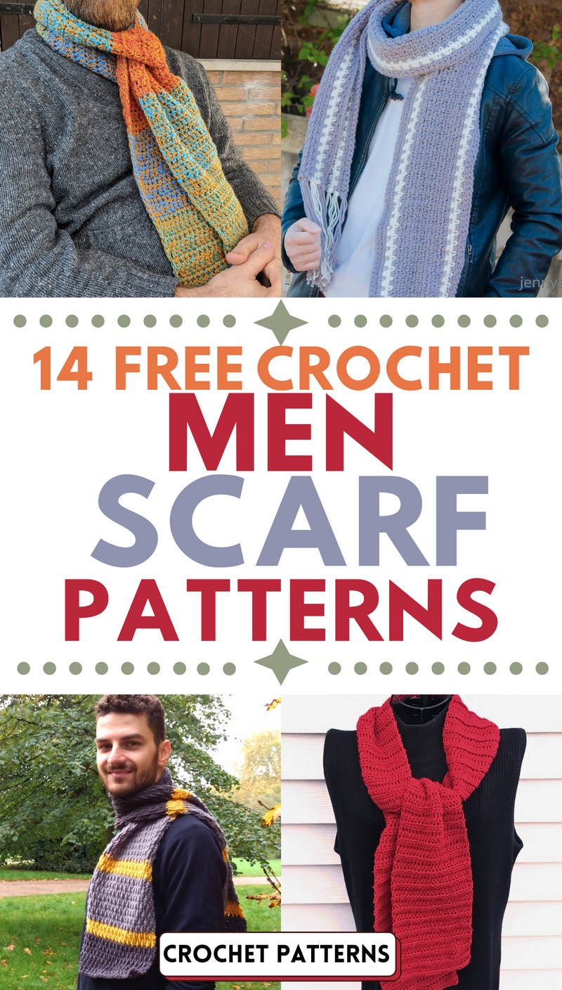 Crochet Men Scarf Patterns