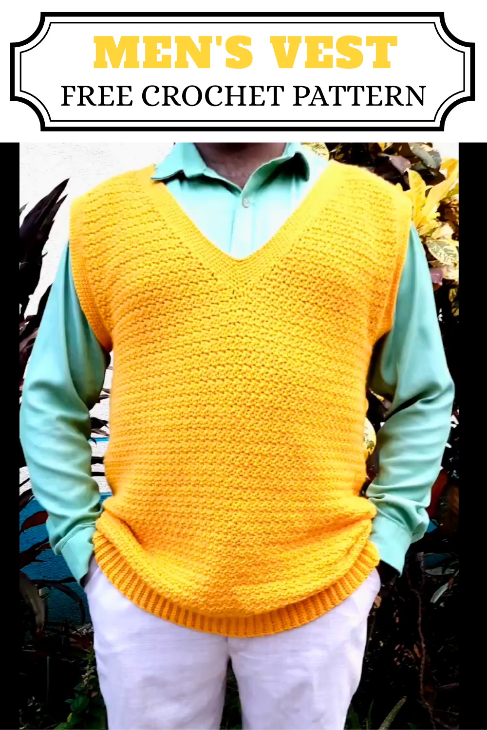 Crochet Men's Vest