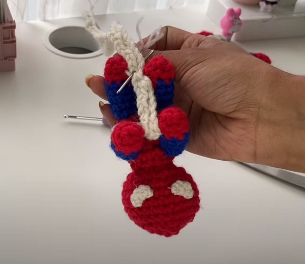 Crochet Spiderman Keychain