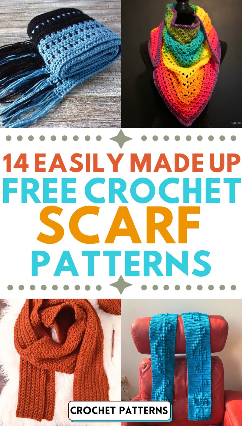 Easily Made Up Free Crochet Scarf Patterns