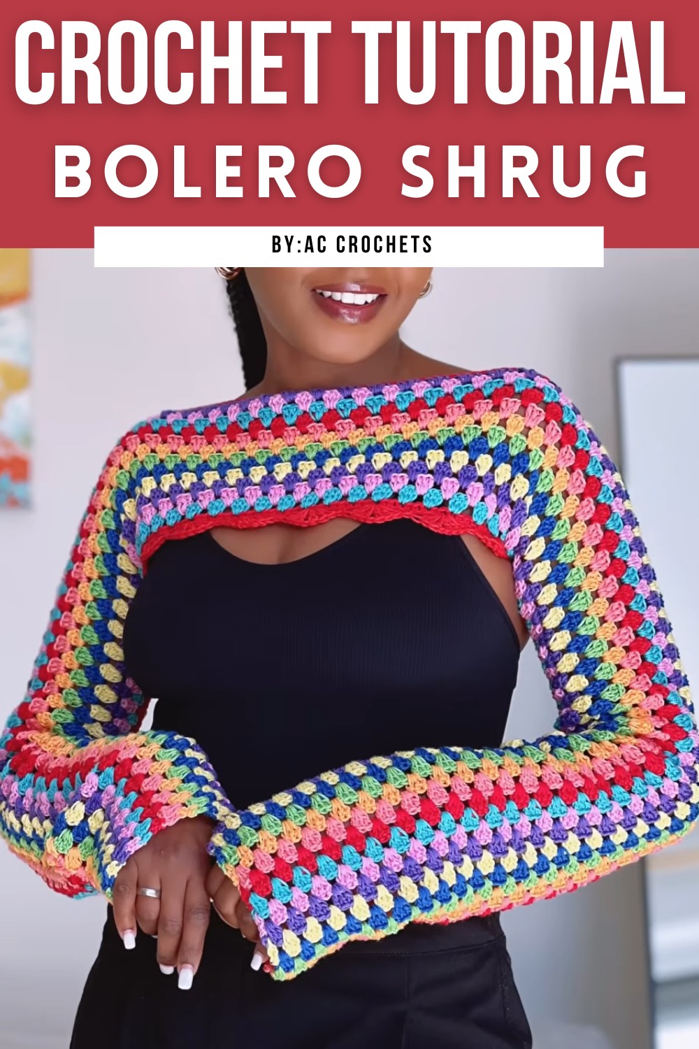 Easy Crochet Bolero Shrug Tutorial