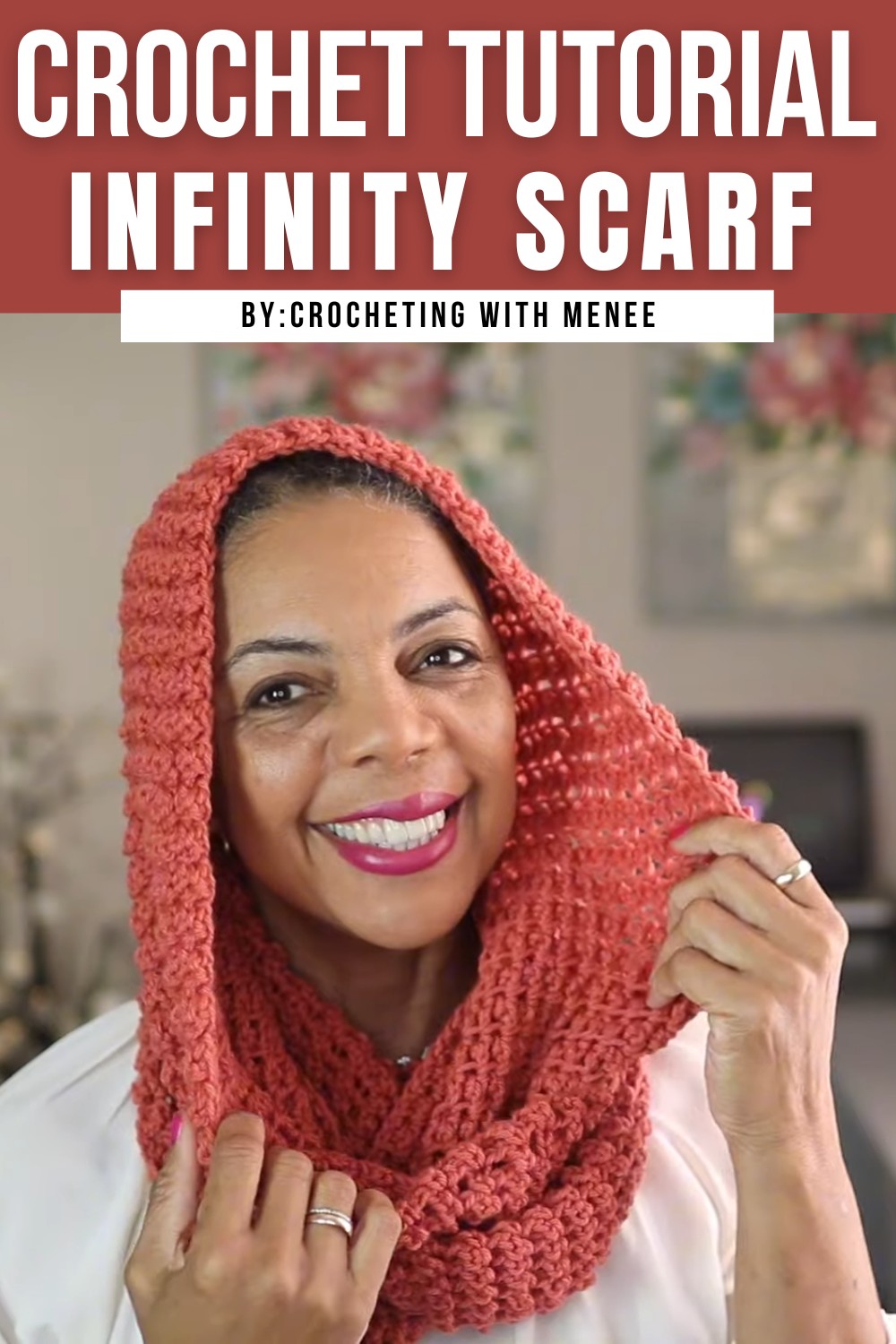 Easy Crochet Infinity Scarf Tutorial
