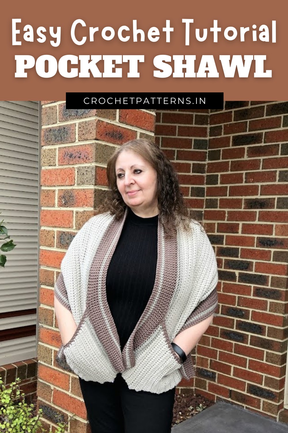 Easy Crochet Pocket Shawl