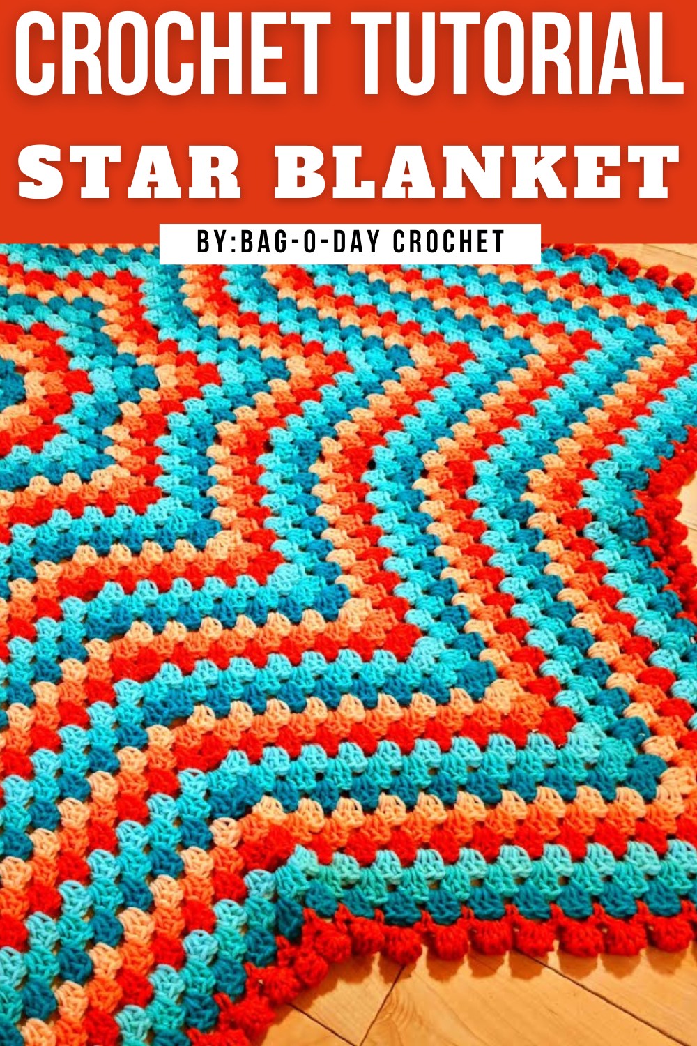 Easy Crochet Star Blanket