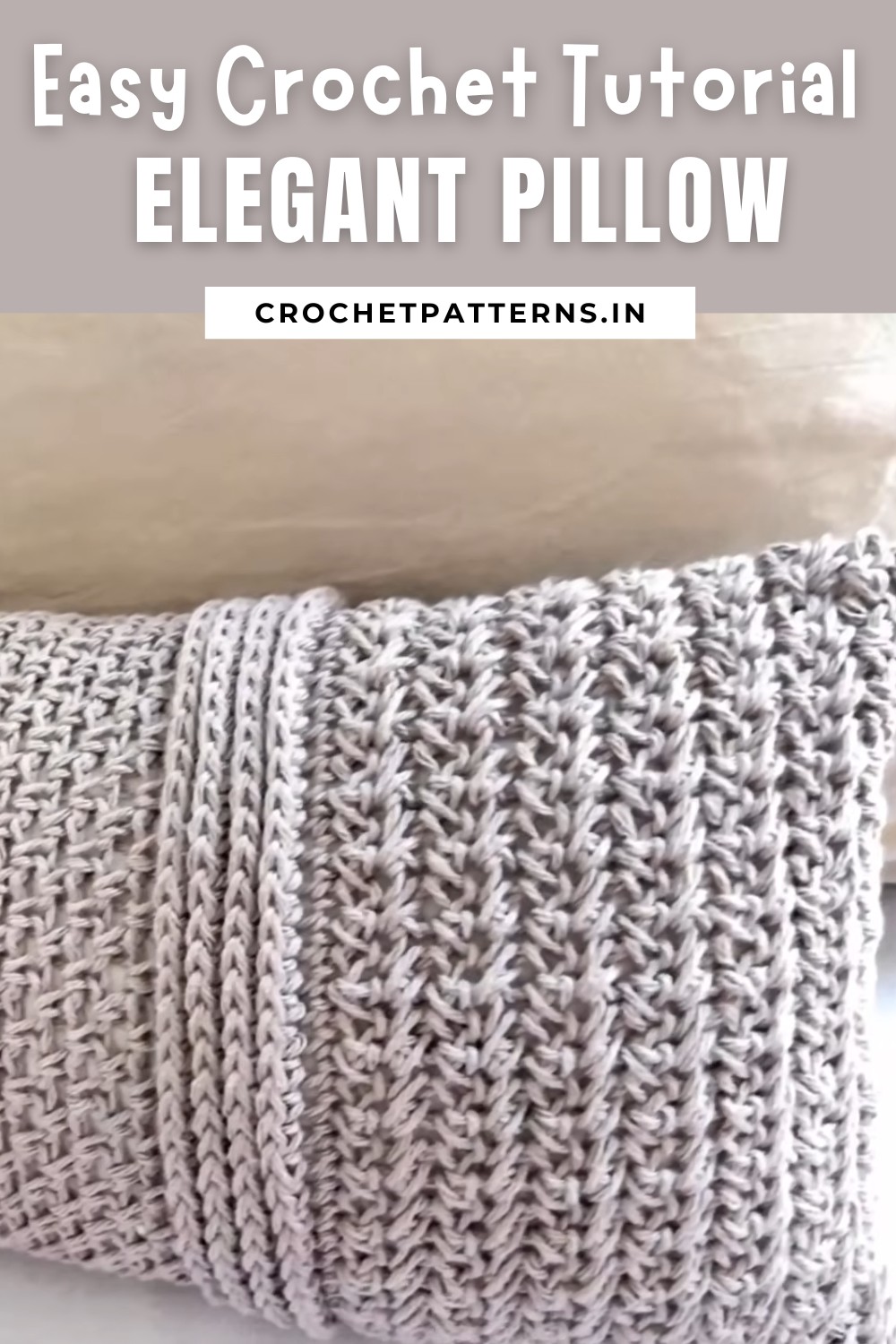 Easy Elegant Crochet Pillow