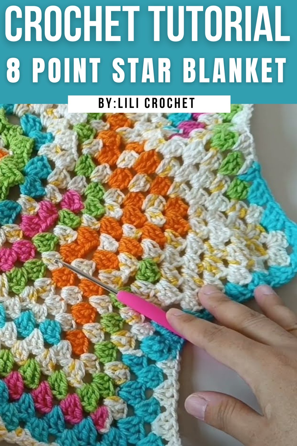 How To Crochet 8 Point Star Blanket