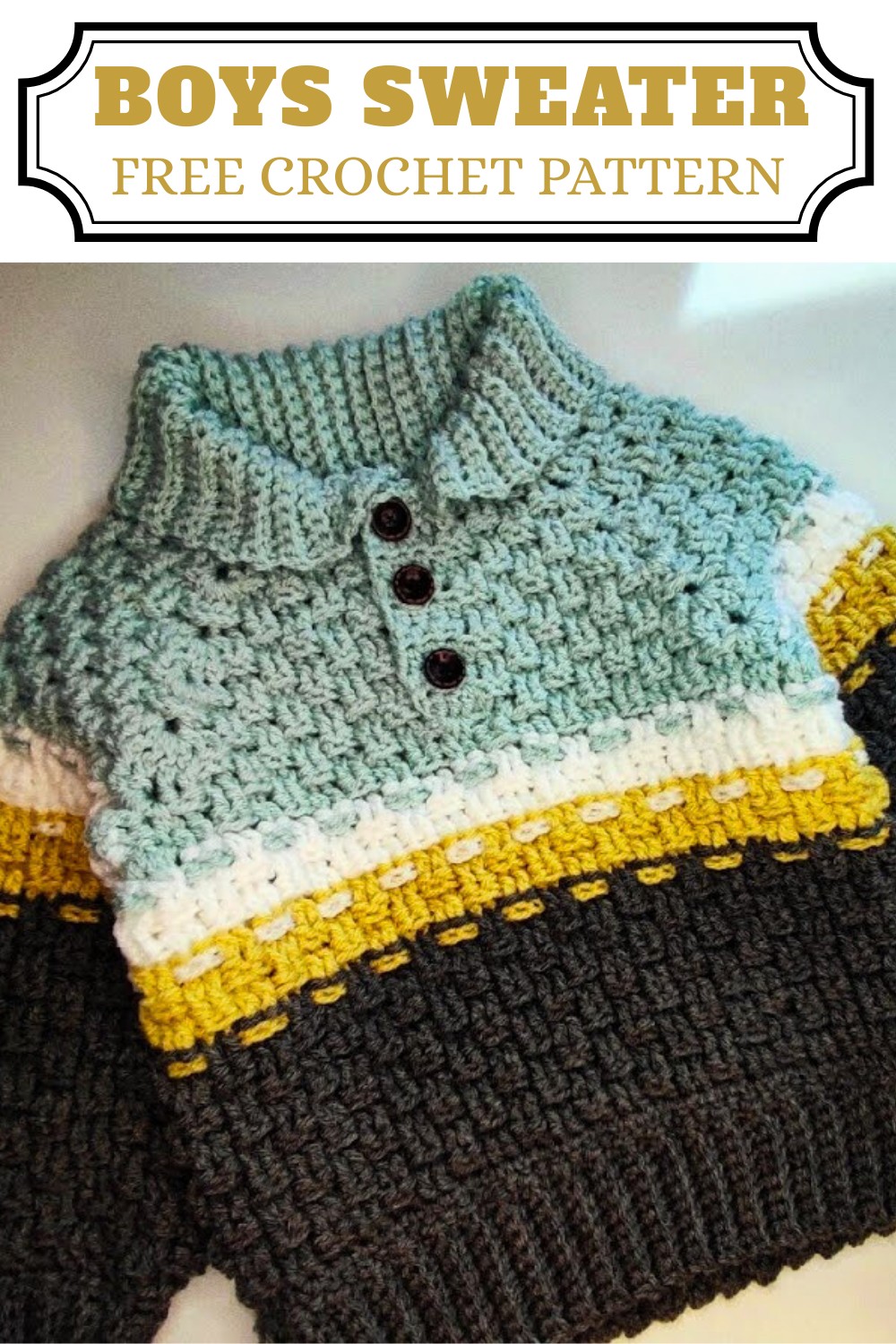 How To Crochet Boys Sweater