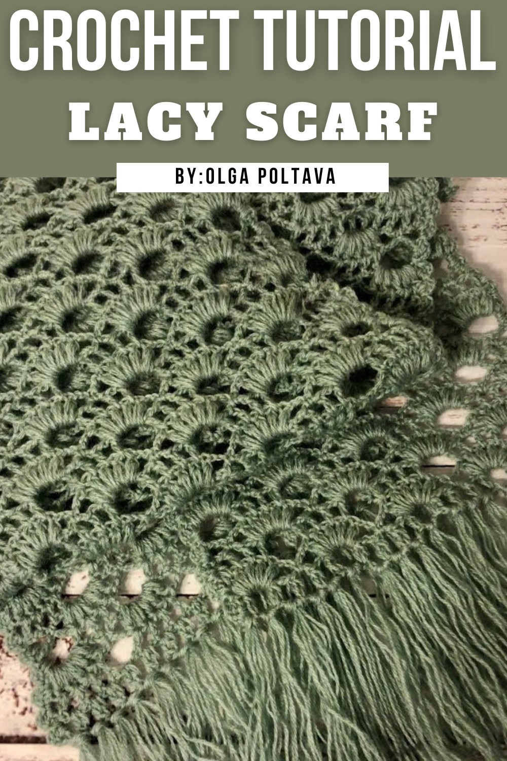 How To Crochet Lacy Scarf