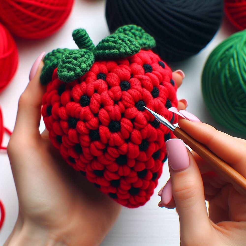 Crochet Strawberry