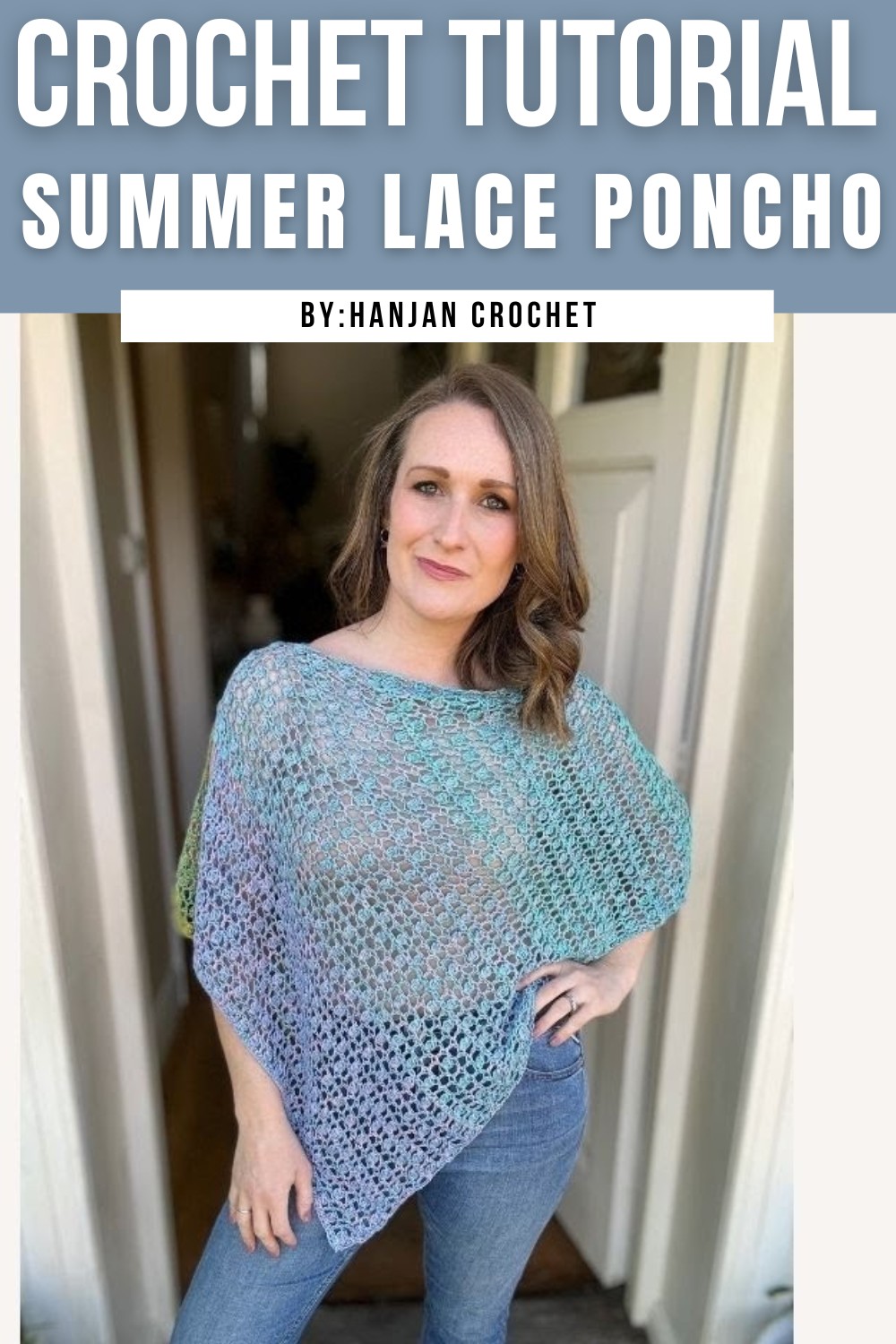 Summer Lace Crochet Poncho Pattern