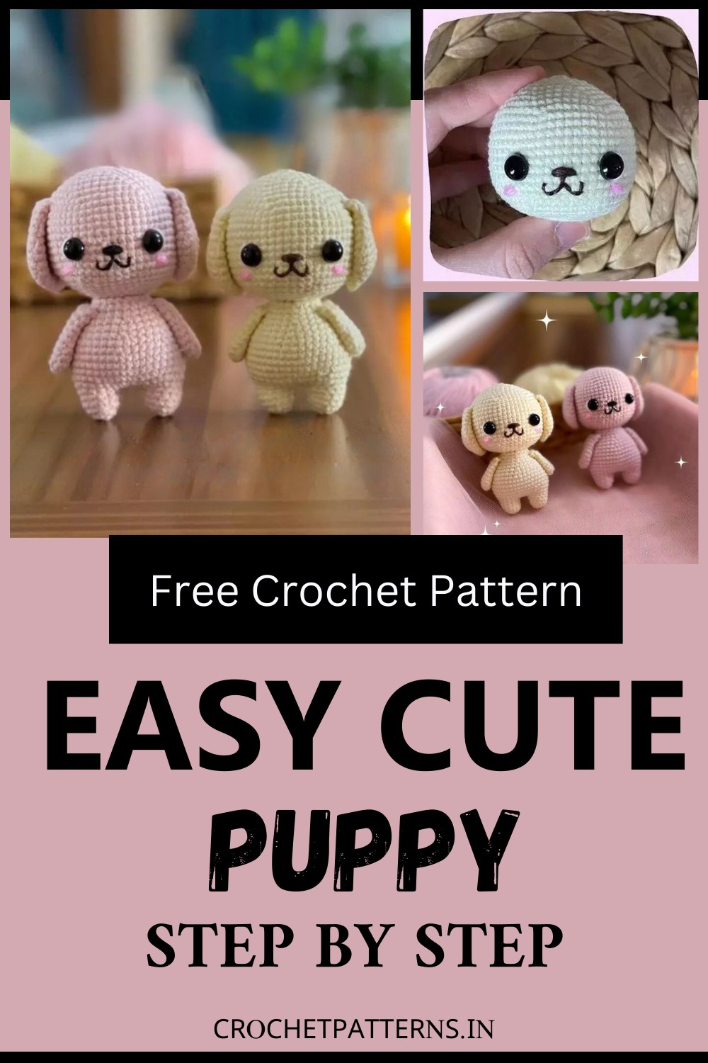Crochet Cute Puppy Free Pattern