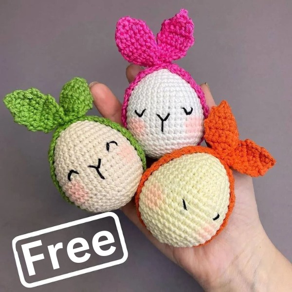 Crochet Egg Free Pattern In Different Colors